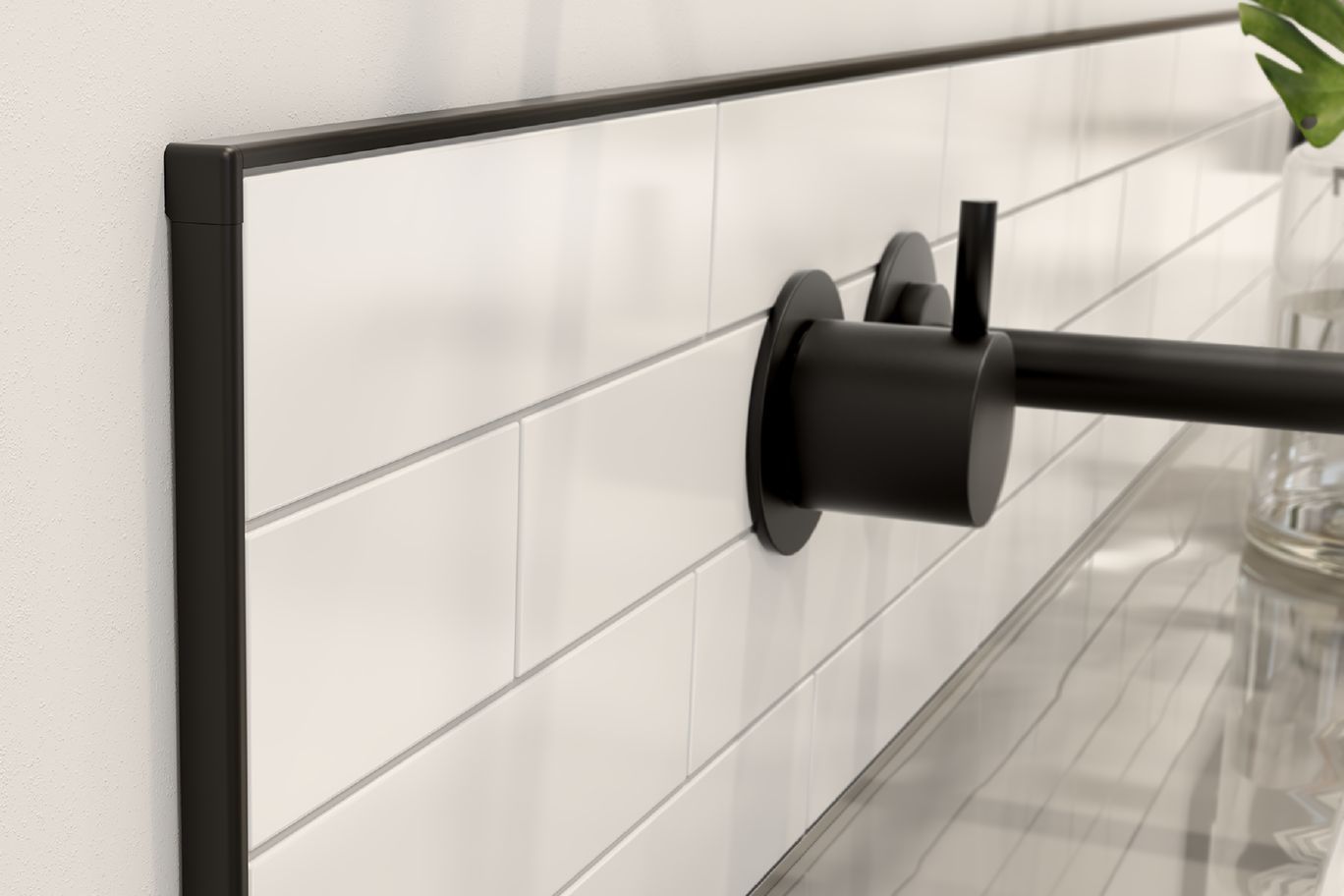 Schluter JOLLY Moulure de bordure de mur Aluminium ivoire 3/8" (10 mm) x 8' 2-1/2"