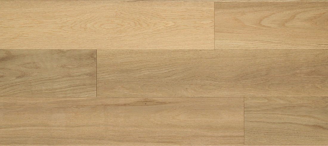 Preverco Bois franc Chêne Blanc Sizzled-FX mat, grain texturé, nez de marche carré 84 po