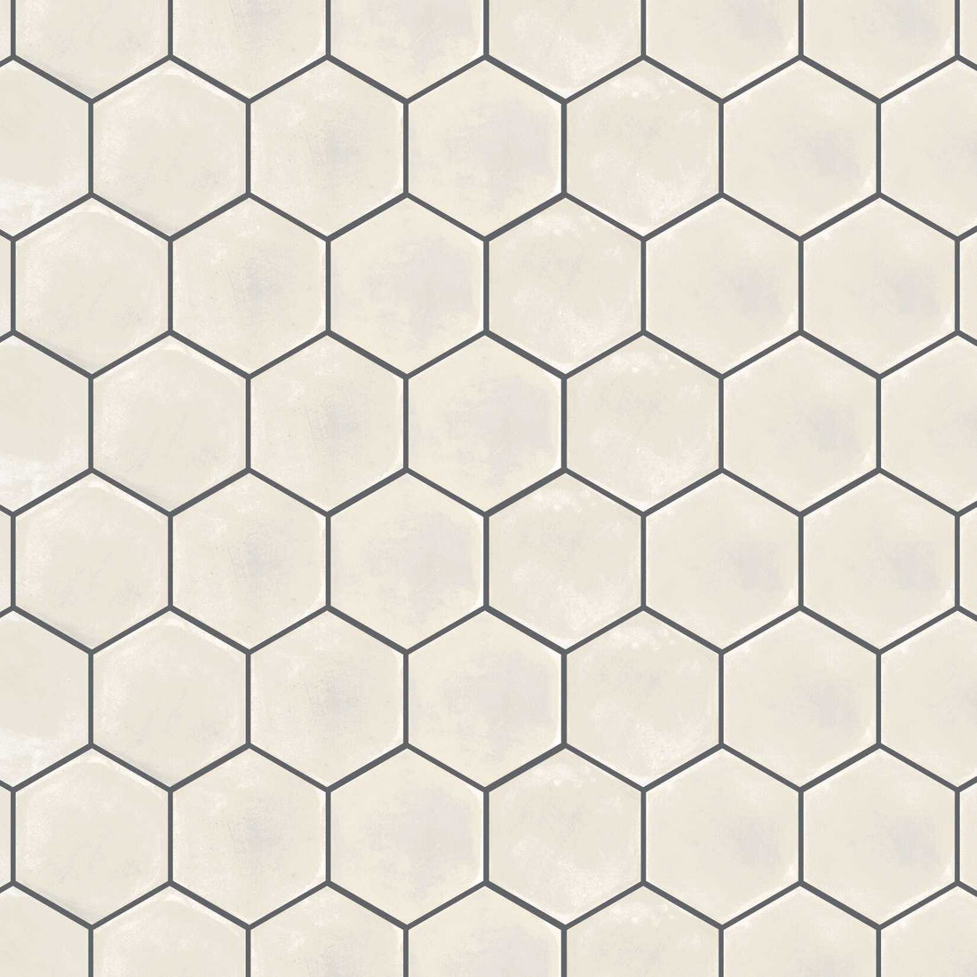 Carreaux de céramique Collection Stratford Hex 7 po x 8 po blanc, forme hexagonale