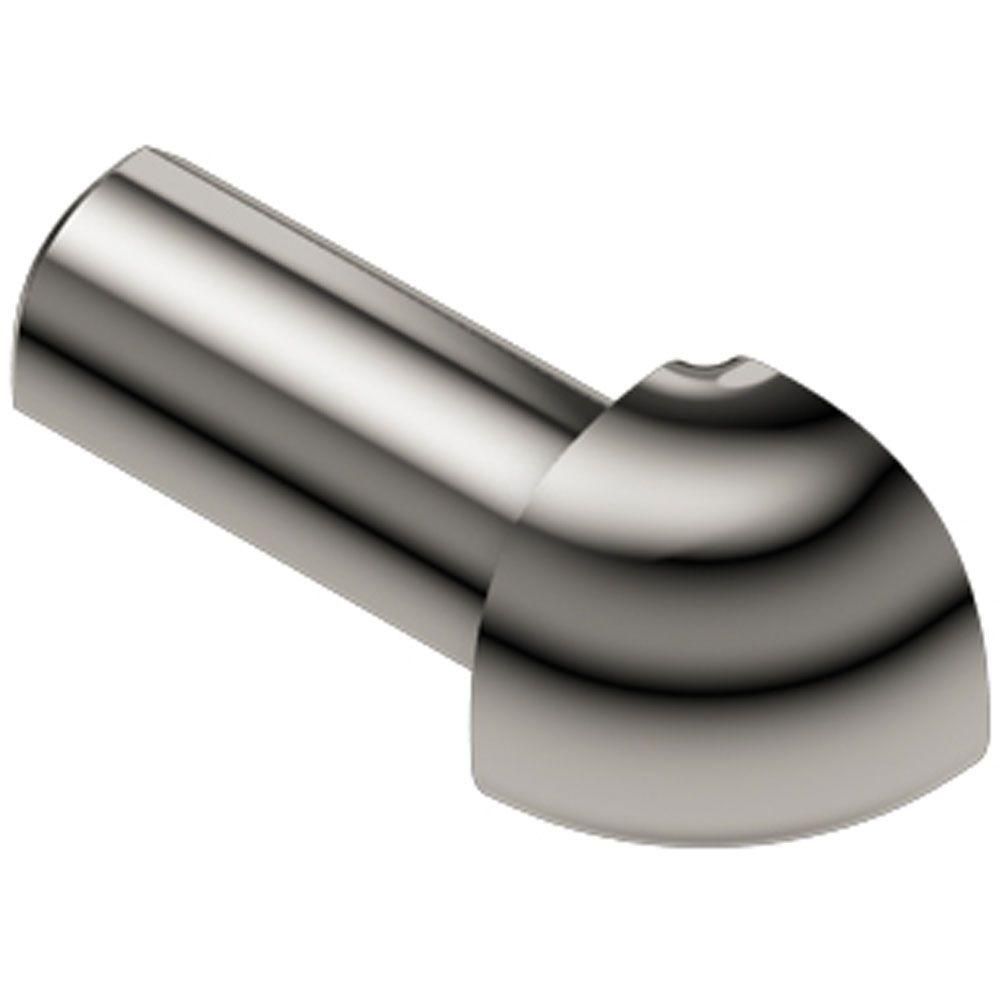 Schluter RONDEC Coin extérieur 90° - aluminium anodisé nickel poli 1/2" (12.5 mm)