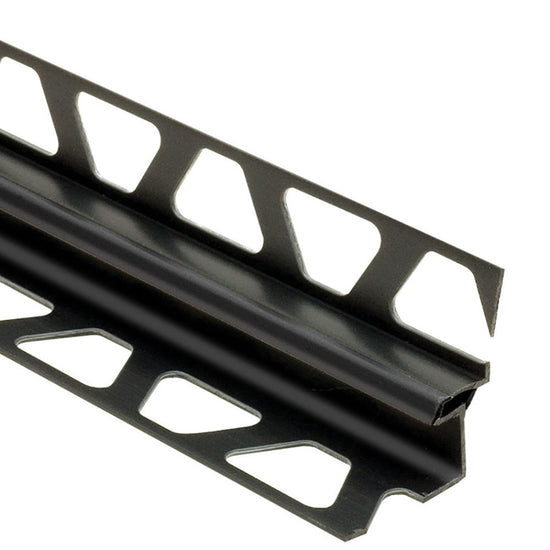 Schluter DILEX-EKE Profilé de joint de mouvement pour angles muraux - plastique PVC noir 7/16" x 3/8" x 8' 2-1/2"