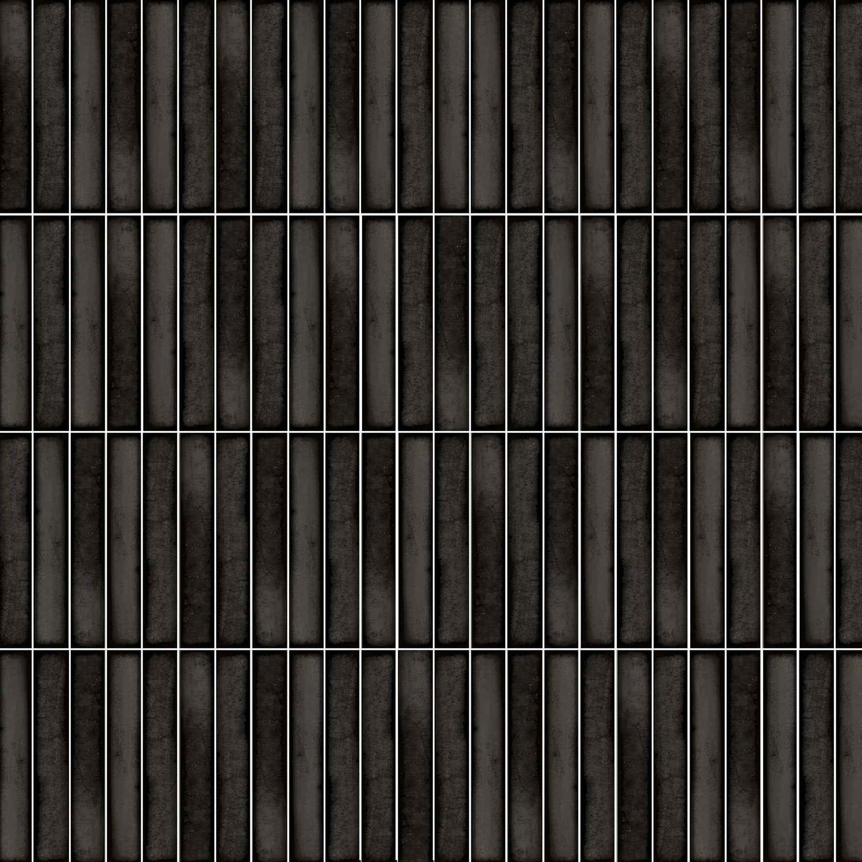 Carreaux de céramique Collection Kanji 4,5 po x 9 po noir rectangulaire