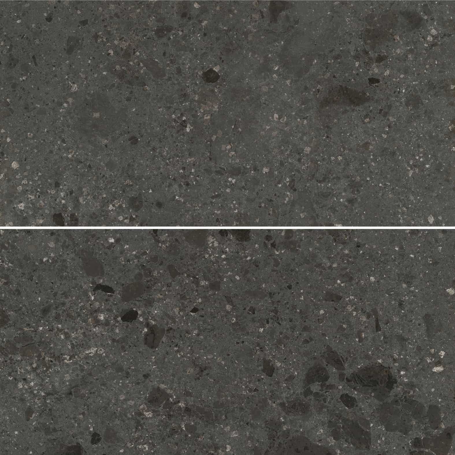 Carreaux de céramique | Collection Fragmenta - 24 po x 48 po Nero Ombrato 24 po x 48 po Mat
