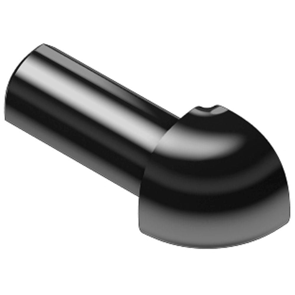 Schluter RONDEC Coin extérieur 90° - aluminium anodisé noir brillant 3/8" (10 mm)