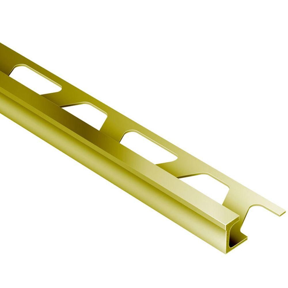 Schluter DECO Profilé décoratif de protection de rebord large - laiton 11/32" (9 mm) x 8' 2-1/2"