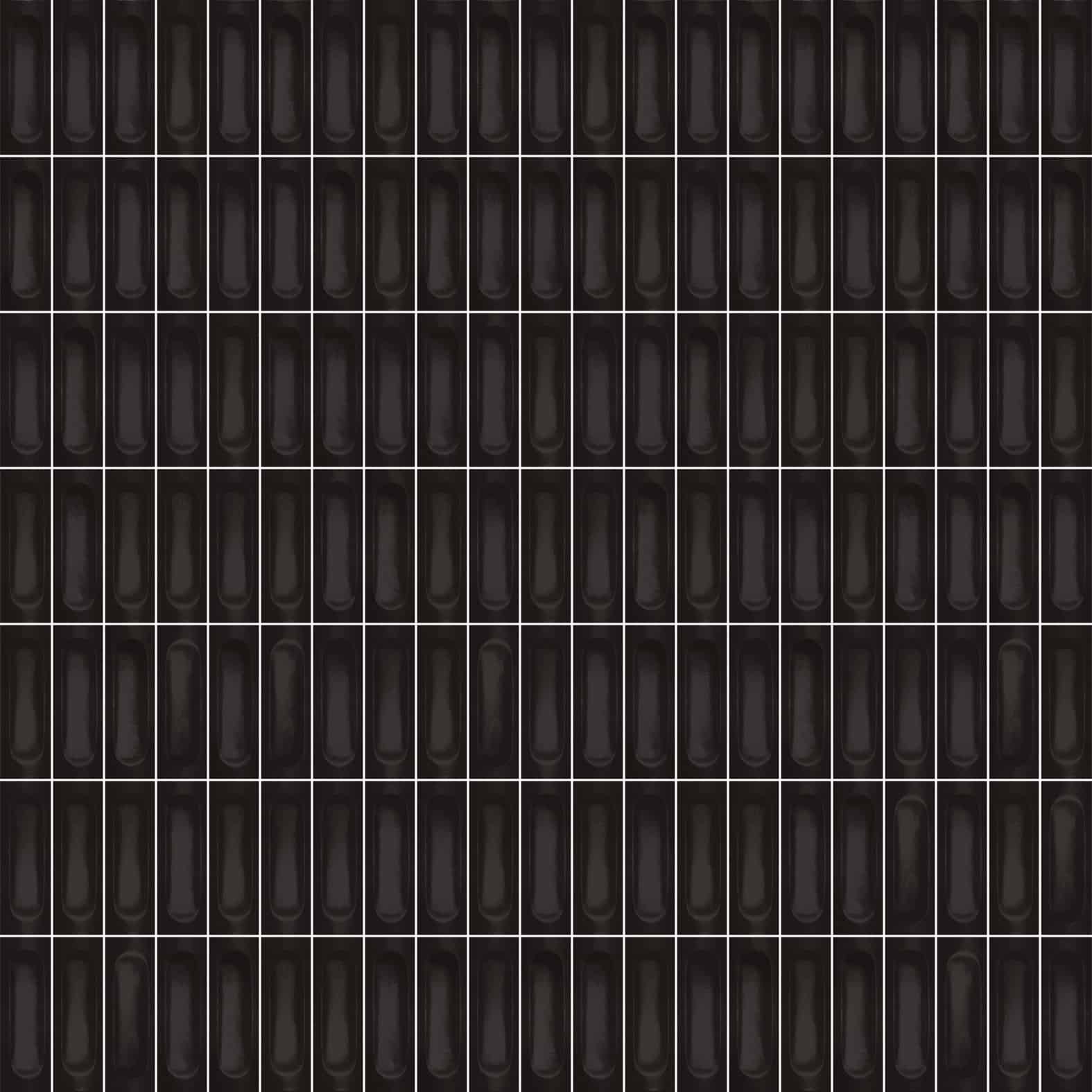 Carreaux de céramique | Collection Confetto - 2 po x 6 po Nero 2 po x 6 po Mat