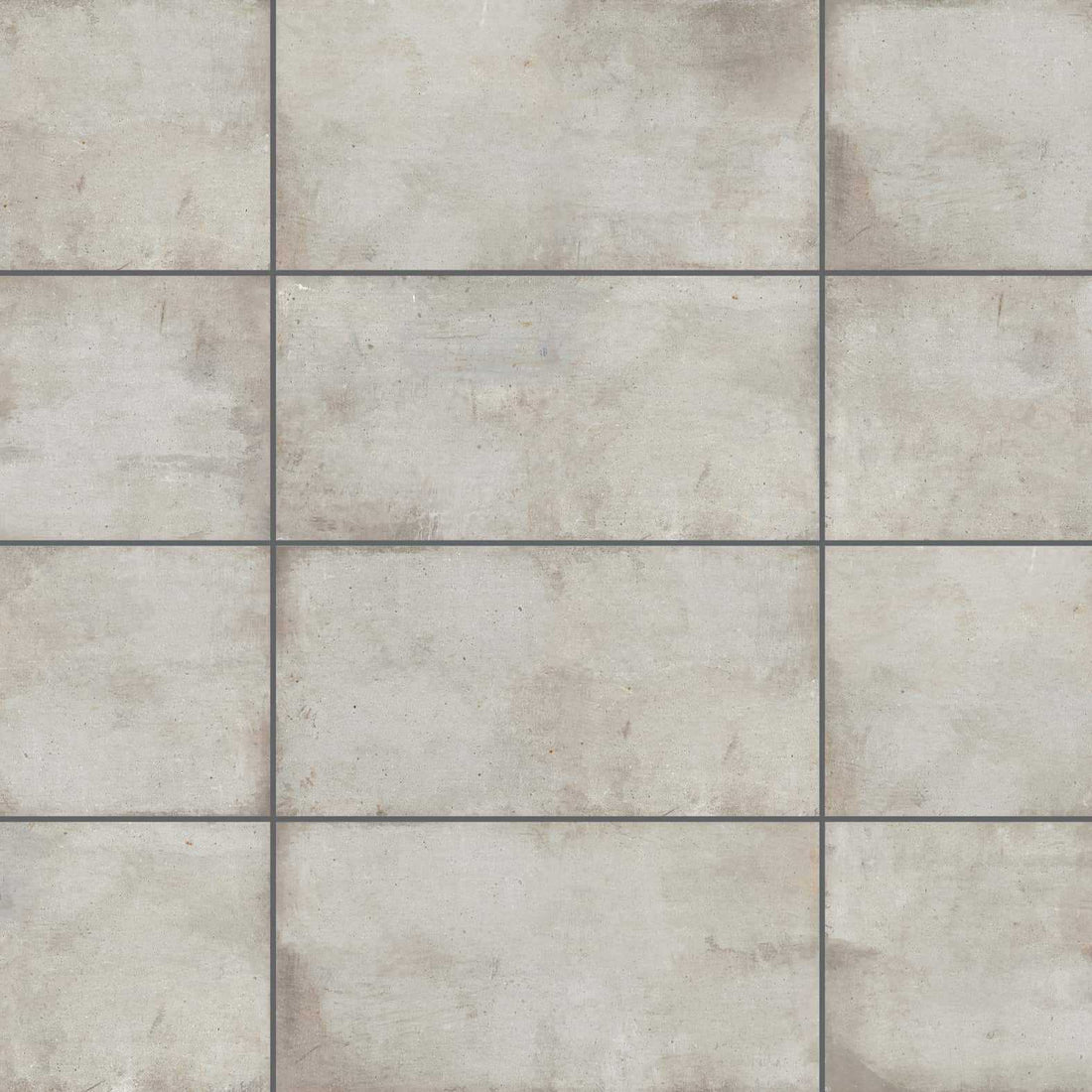 Carreaux de céramique Teknostone 12x24 po, gris pâle mat