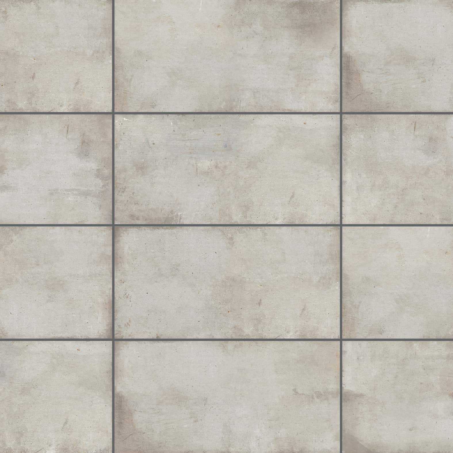 Carreaux de céramique Teknostone 12x24 po, gris pâle mat