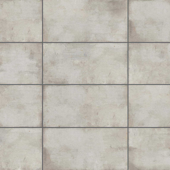 Carreaux de céramique Teknostone 12x24 po, gris pâle mat