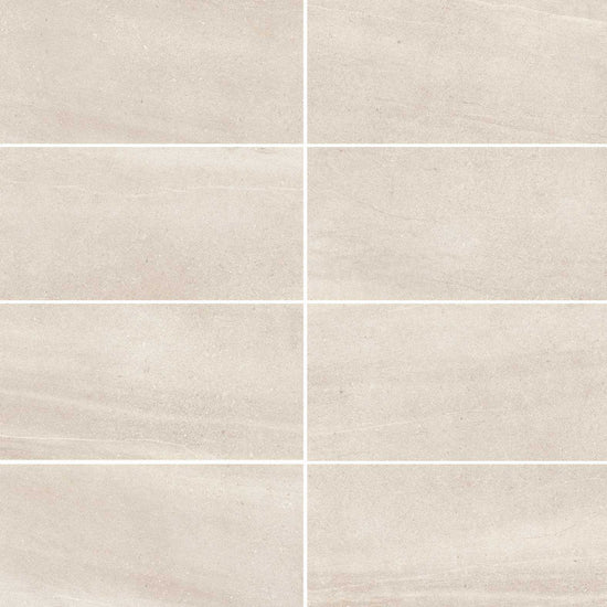 Carreaux de céramique Collection Caliza 12 po x 24 po Sabbia beige, fini mat, format rectangulaire