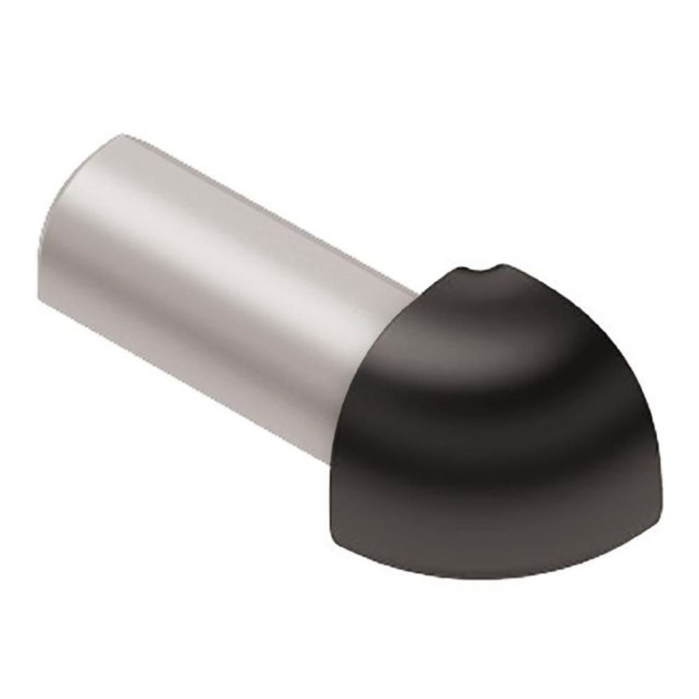 Schluter RONDEC Coin extérieur 90° - aluminium anodisé noir 1/2" (12.5 mm)
