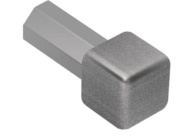 Schluter QUADEC Coin intérieur/extérieur 90° - aluminium étain 3/8" (10 mm)