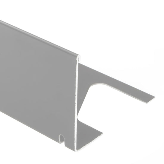 Schluter BARA-RWL Profilé de bordure de balcon aluminium gris classique 1" (25 mm) x 8' 2-1/2"