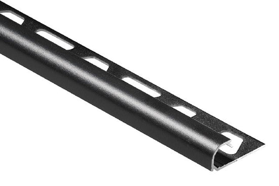 Schluter Profilé rond RONDEC - aluminium noir mat 1/4" (6 mm) x 10'