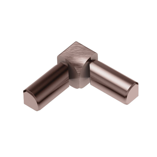 Schluter RONDEC Coin intérieur à 2 bouts 90° - aluminium anodisé cuivre brossé 1/2" (12.5 mm)