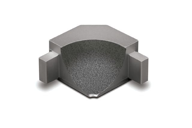 Schluter DILEX-AHKA Coin intérieur 90° avec un radius de 3/8" (10 mm) - aluminium gris pierre