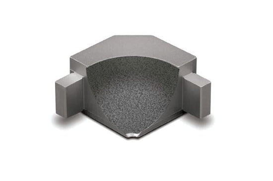 Schluter DILEX-AHKA Coin intérieur 90° avec un radius de 3/8" (10 mm) - aluminium gris pierre