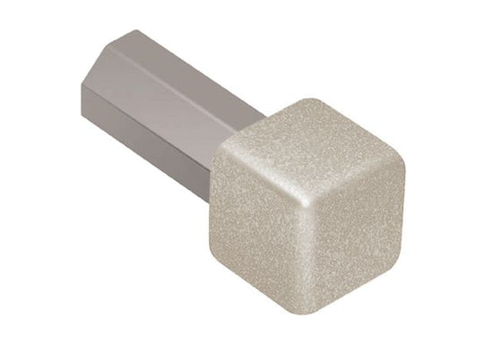 Schluter QUADEC Coin intérieur/extérieur 90° - aluminium crème 3/8" (10 mm)