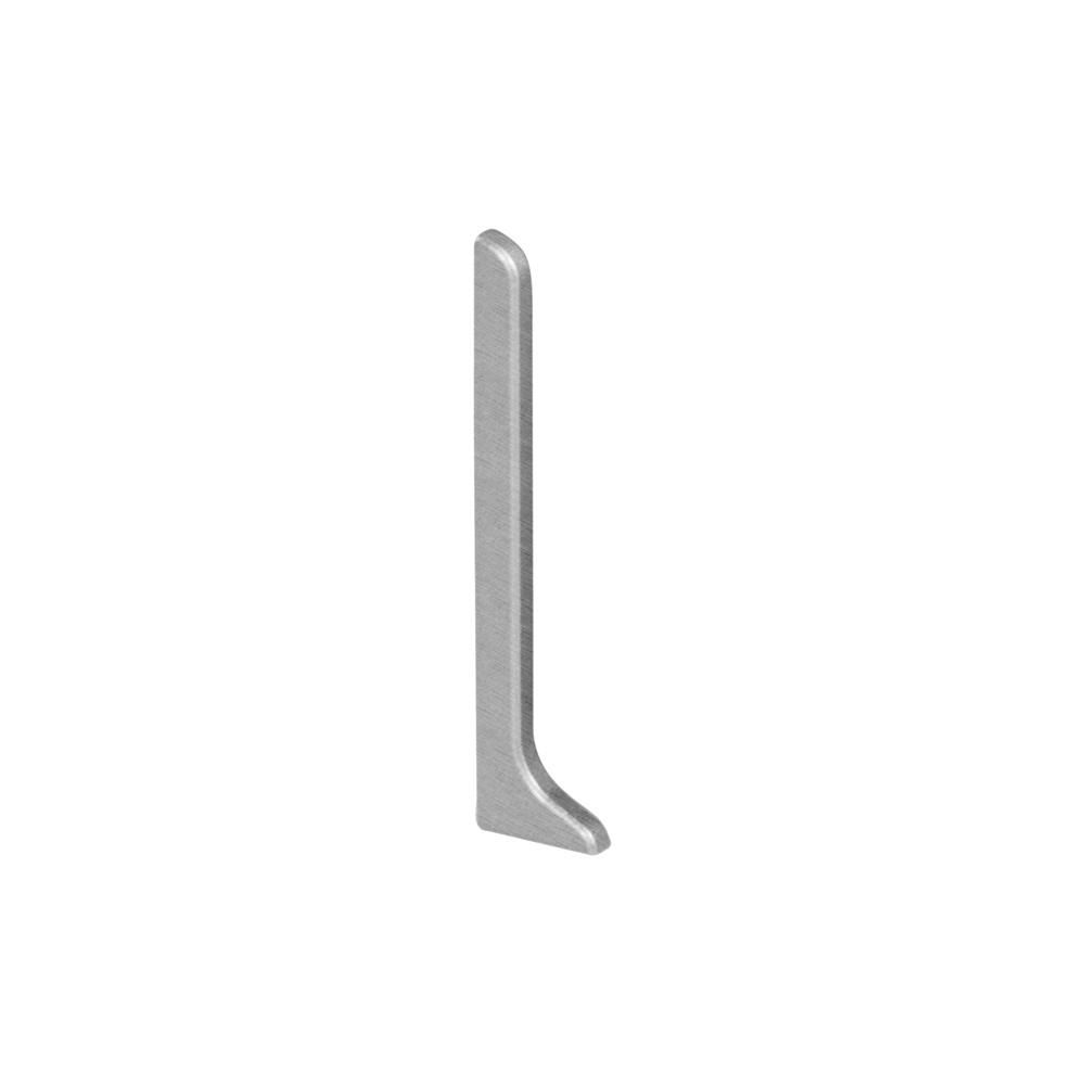 Schluter DESIGNBASE-SL Cap de fermeture de droite - aluminium aspet inox brossé 2-3/8" (60 mm)