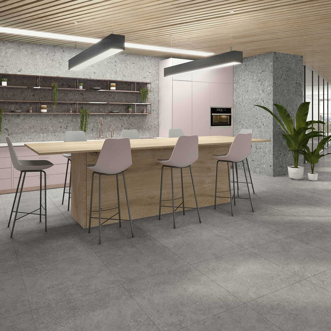 Carreaux de céramique | Collection Kalksten - 24 po x 24 po