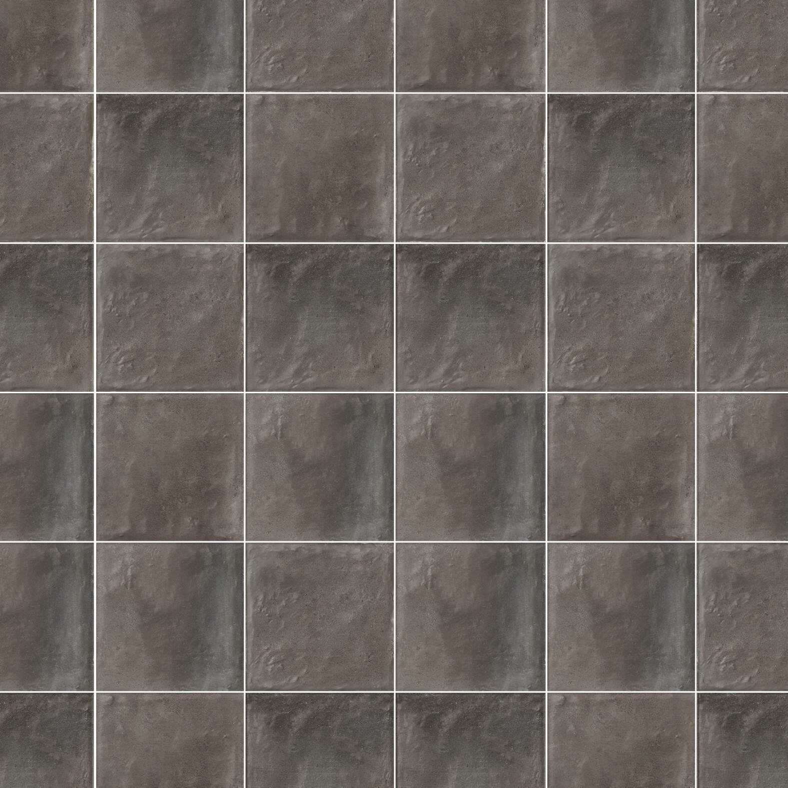 Carreaux de céramique Collection Forme 8 po x 8 po, antracite mat