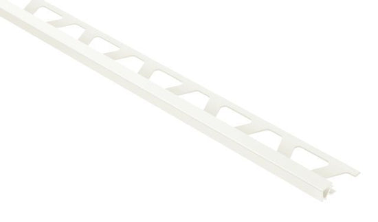 Schluter QUADEC Profilé de bordure carré - plastique PVC blanc 5/16" (8 mm) x 8' 2-1/2"
