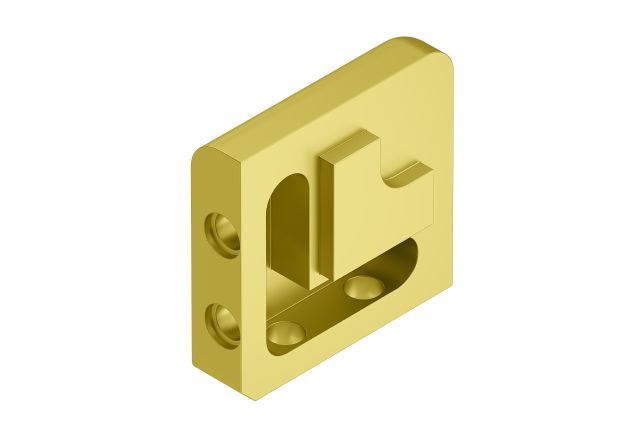 Schluter JOLLY Coin extérieur 90° Aluminium anodisé Laiton mat 1/2" (12.5 mm)