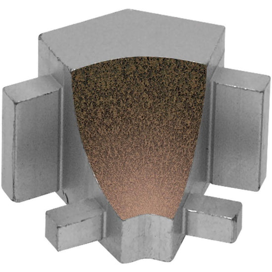 Schluter DILEX-AHK Coin intérieur 135° avec un radius de 3/8" (10 mm) - aluminium bronze