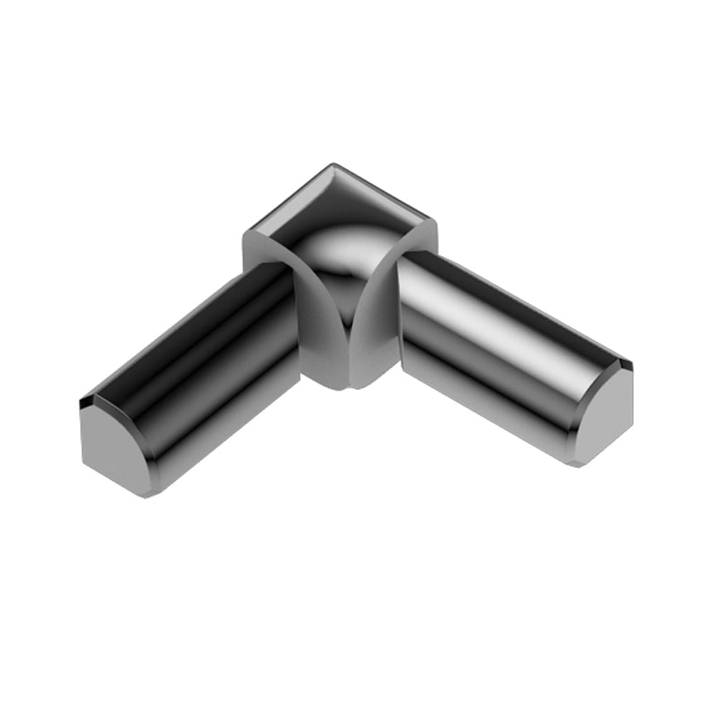 Schluter RONDEC Coin intérieur à 2 bouts 90° - aluminium anodisé chrome poli 5/16" (8 mm)