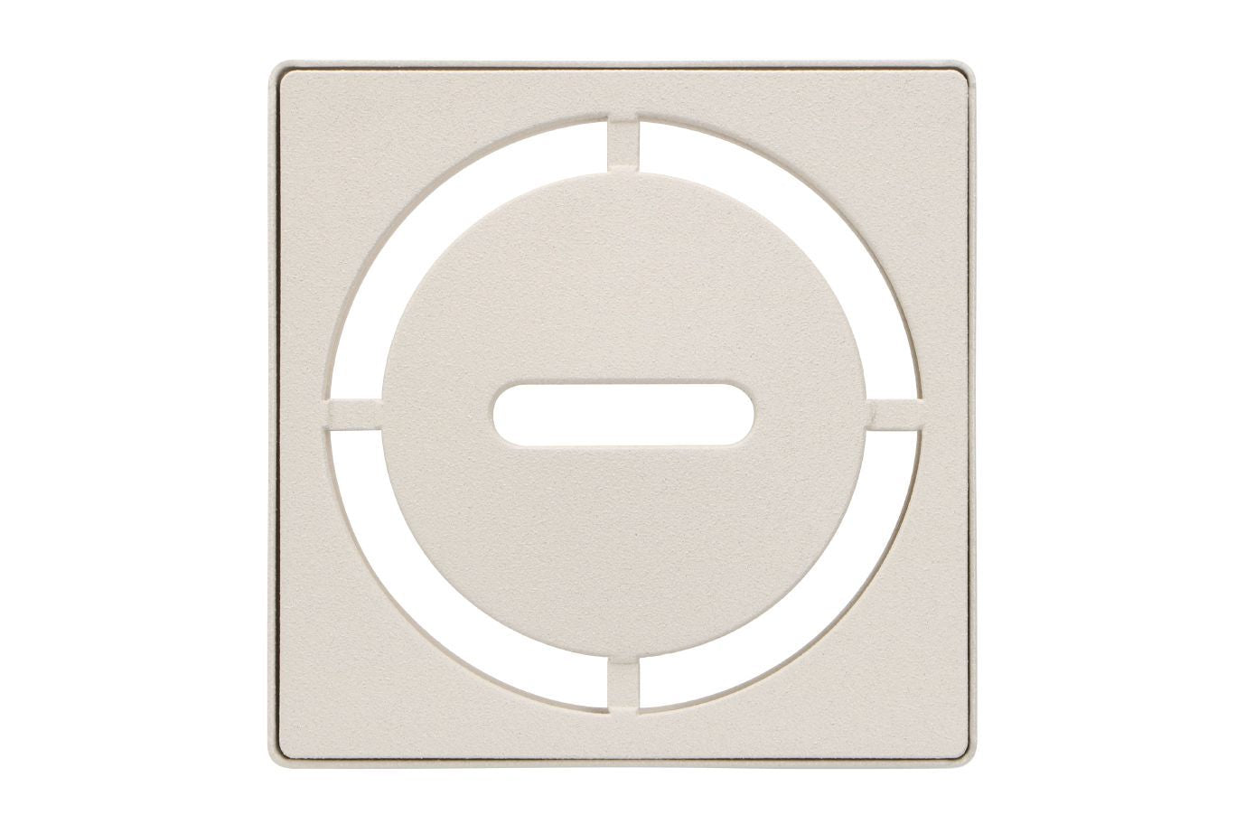 Schluter KERDI-DRAIN Ensemble de grille carrée Pure acier inoxydable (V2) ivoire 4"