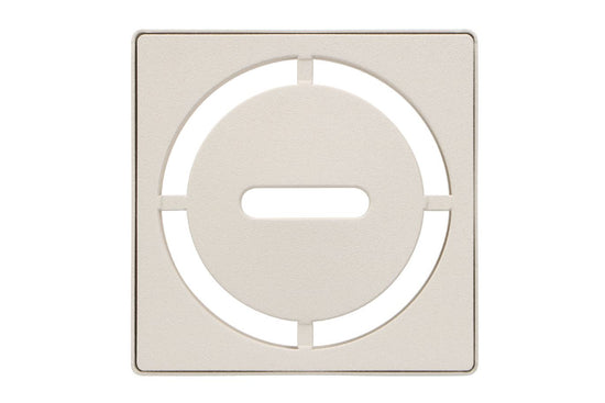 Schluter KERDI-DRAIN Ensemble de grille carrée Pure acier inoxydable (V2) ivoire 4"