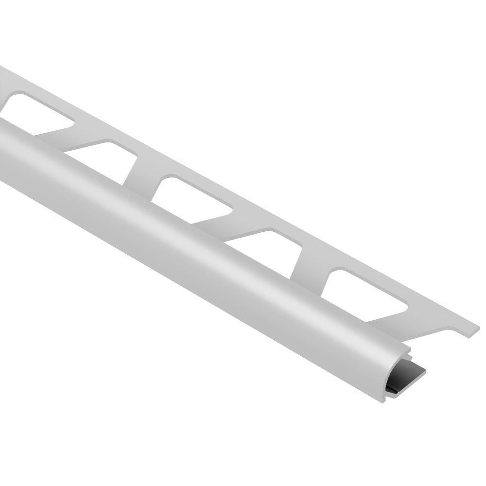 Schluter RONDEC Profilé de bordure rond - aluminium gris classique 1/4" (6 mm) x 8' 2-1/2"