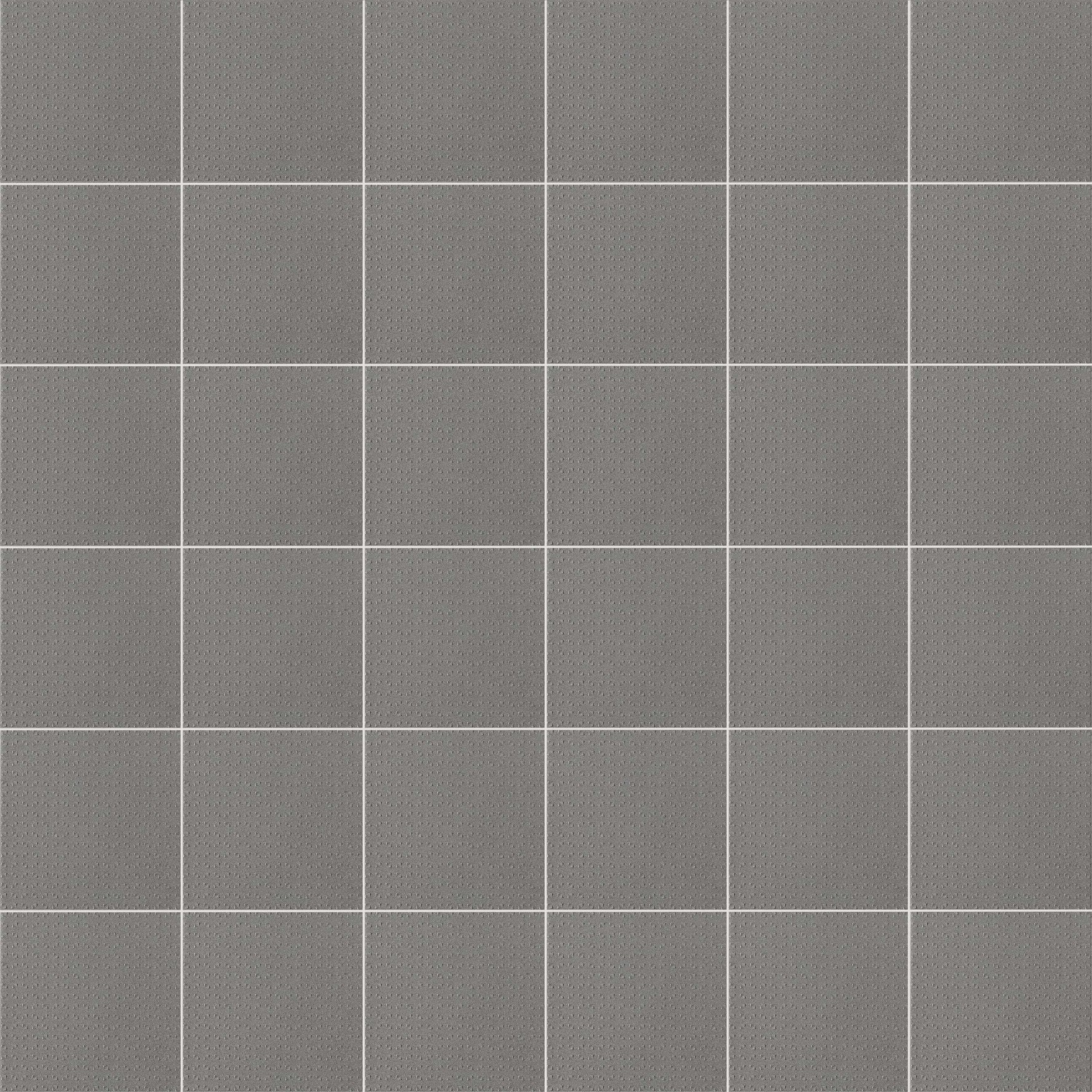 Carreaux de céramique Collection P21 Zone 8 po x 8 po Fino Estanho, finition mate gris étain