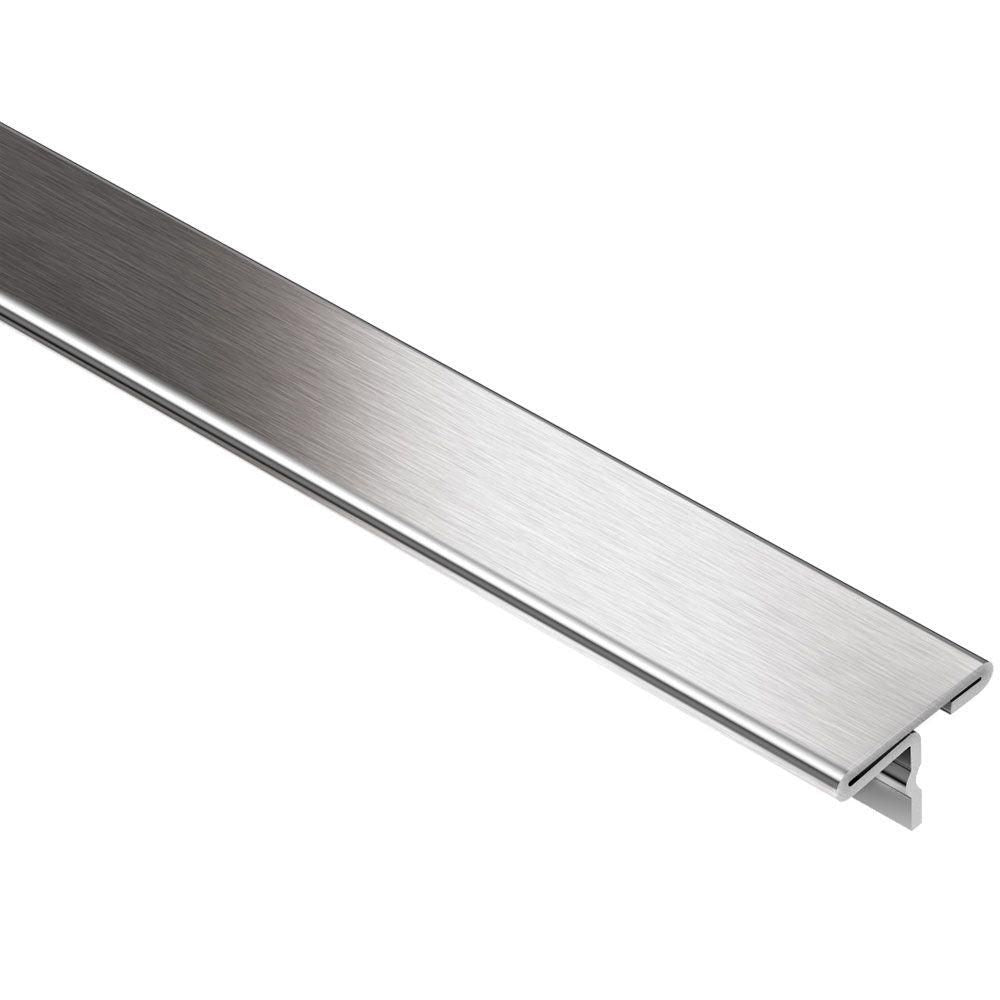 Schluter RENO-T Profilé de transition large en "T' - acier inoxydable (V2) brossé 1" (25 mm) x 8' 2-1/2" x 11/32"