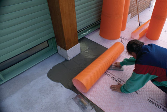 Schluter Membrane de drainage DITRA-DRAIN 3' 3" x 33' (108 pi²)