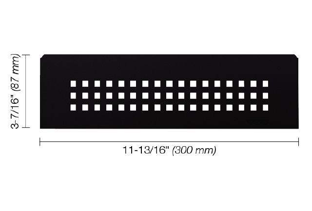 Schluter SHELF-N Étagère rectangulaire pour niche modèle Square - aluminium noir mat