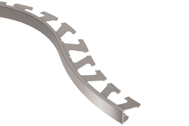 Schluter SCHIENE Profilé radius de bordure pour plancher aluminium 3/8" (10 mm) x 8' 2-1/2"