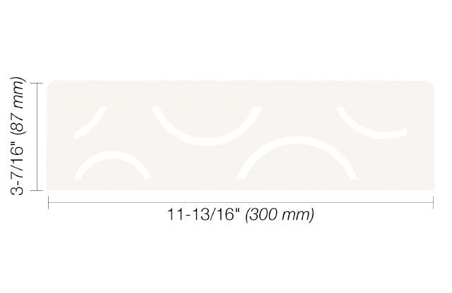 Schluter SHELF-N Étagère rectangulaire pour niche modèle Curve - aluminium blanc mat