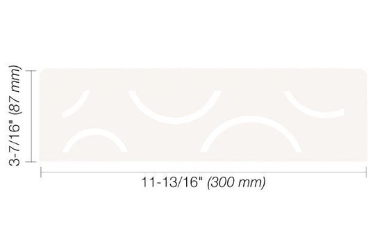 Schluter SHELF-N Étagère rectangulaire pour niche modèle Curve - aluminium blanc mat