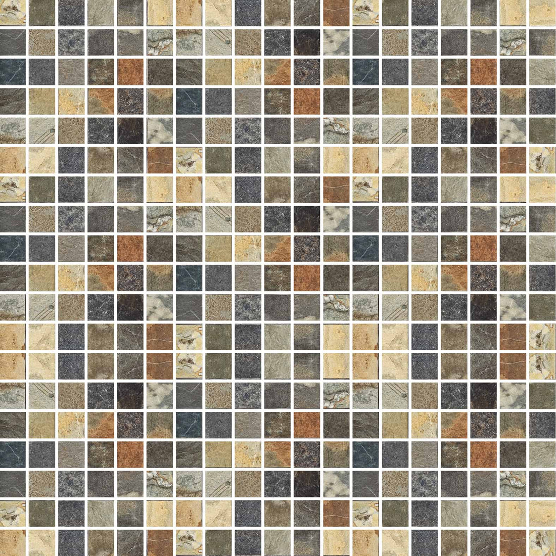 Carreaux de céramique | Collection Slaty - 2 po x 2 po