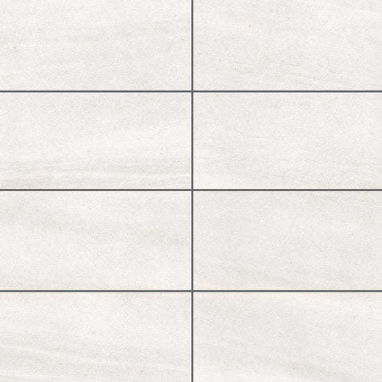 Carreaux de céramique Collection Caliza 12 po x 24 po Gesso finition mate