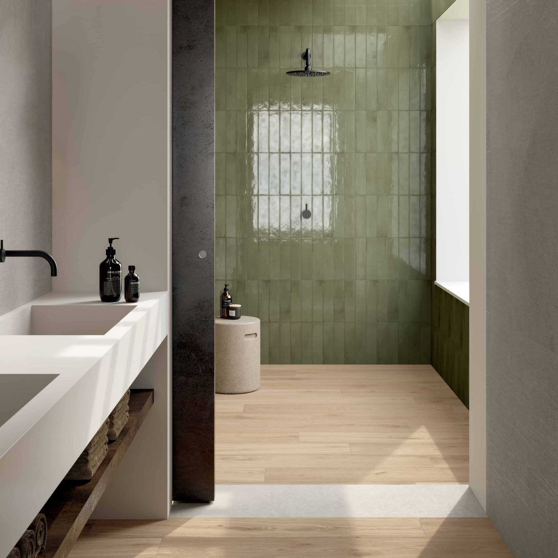 Carreaux de céramique | Collection Elisir Royal - 3 po x 18 po Chevron