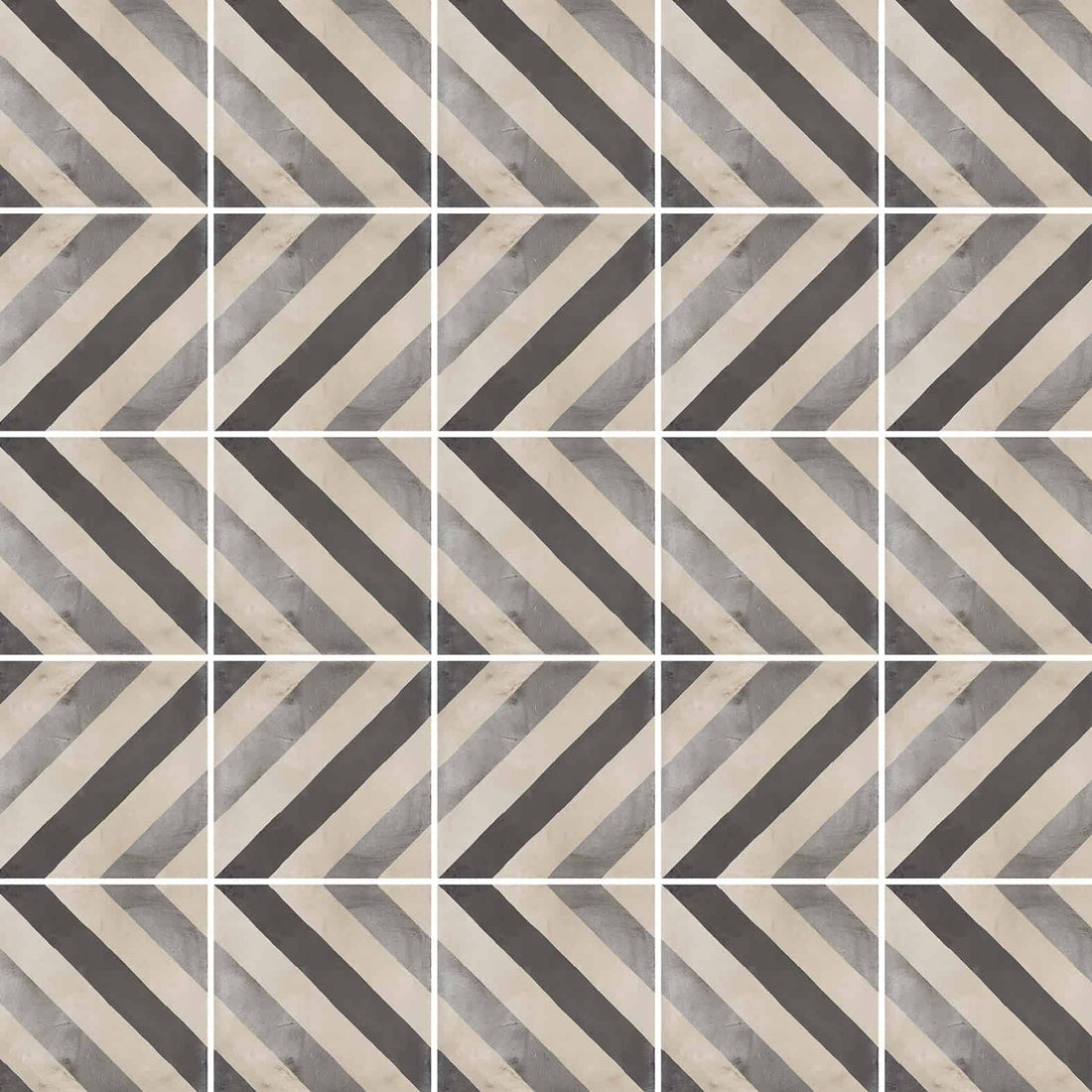 Carreaux de céramique Collection Terra 8 po x 8 po, motif Linea F à lignes