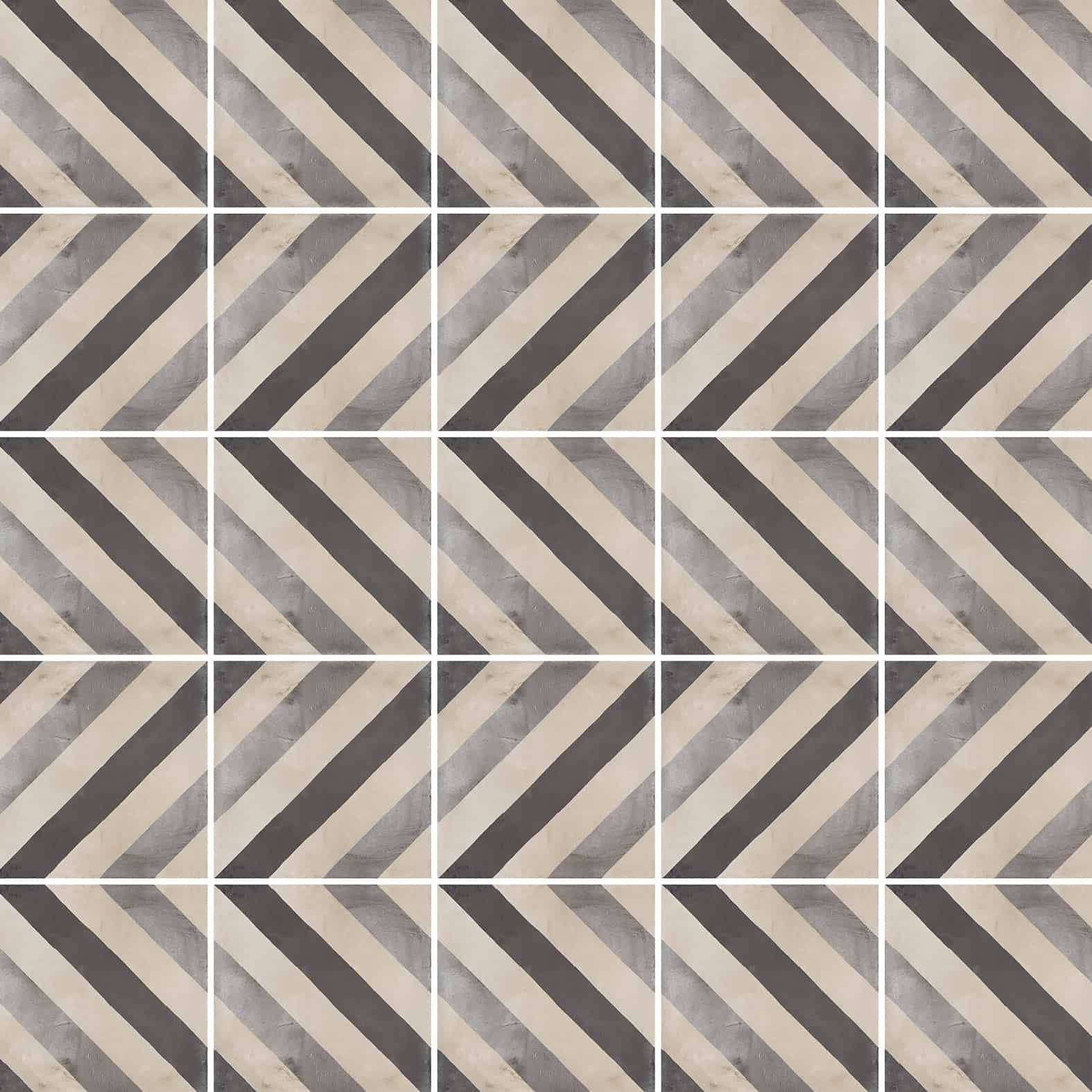 Carreaux de céramique Collection Terra 8 po x 8 po, motif Linea F à lignes