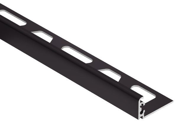 Schluter JOLLY Moulure de bordure de mur Aluminium Brun noir 1/2" (12.5 mm) x 8' 2-1/2"