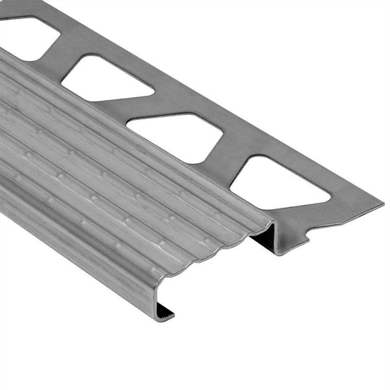 Schluter TREP-E Profilé pour nez de marche - acier inoxydable (V2) 1" (25 mm) x 4' 11"