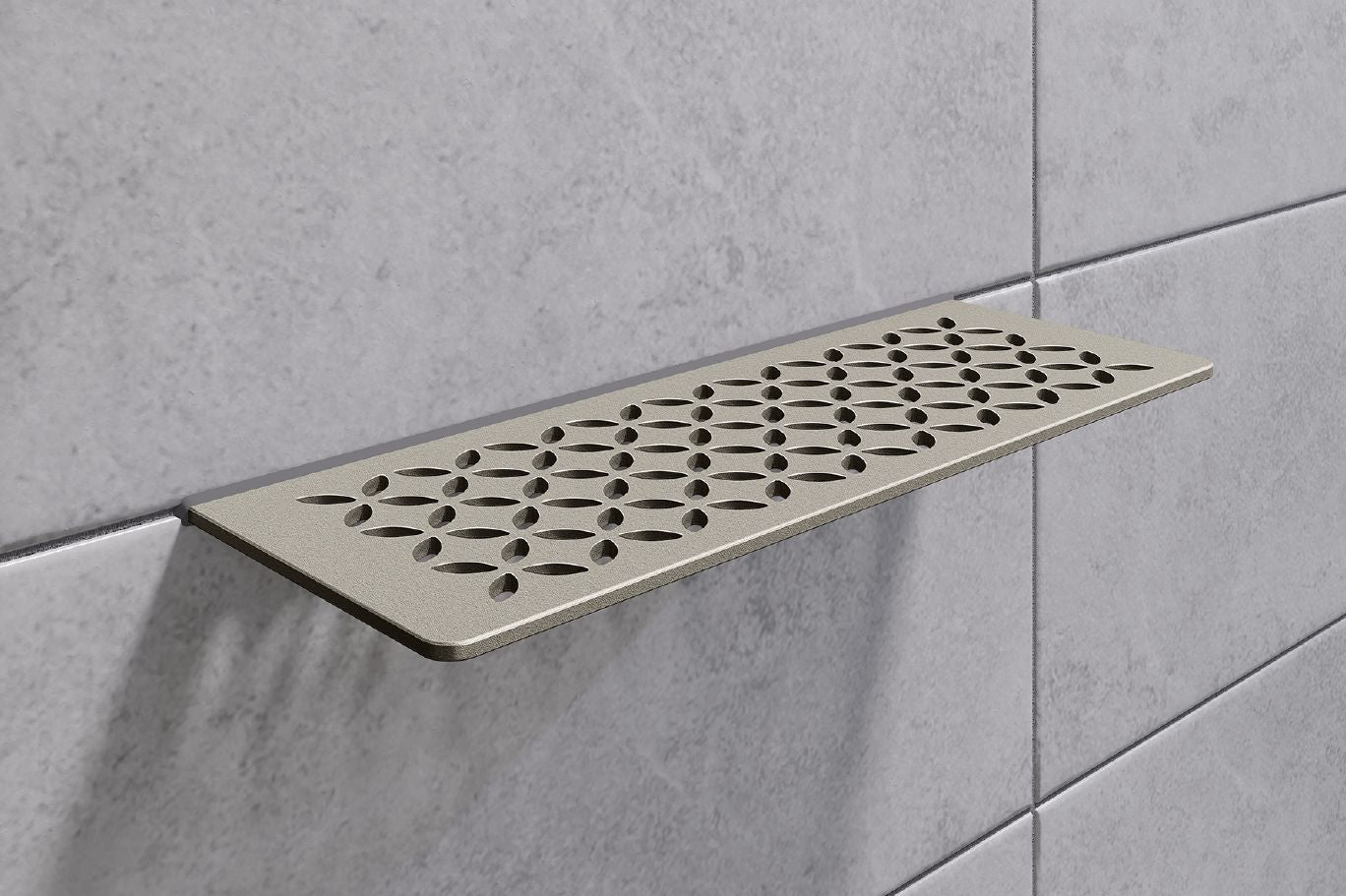 Schluter SHELF-W Étagère mural rectangulaire Pure Design - aluminium bronze