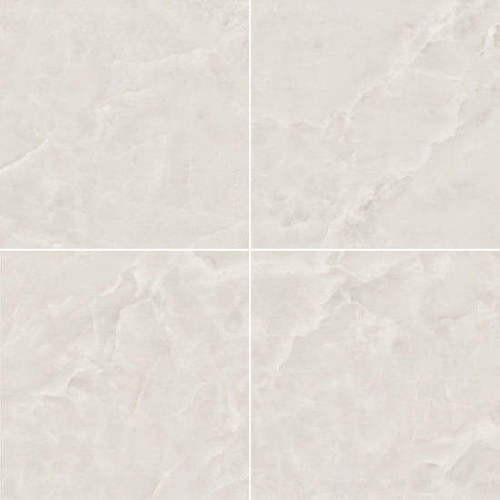 Carreaux de céramique Collection Serena 24 po x 24 po Avorio poli, finition brillante ivoire, surface lisse contemporaine