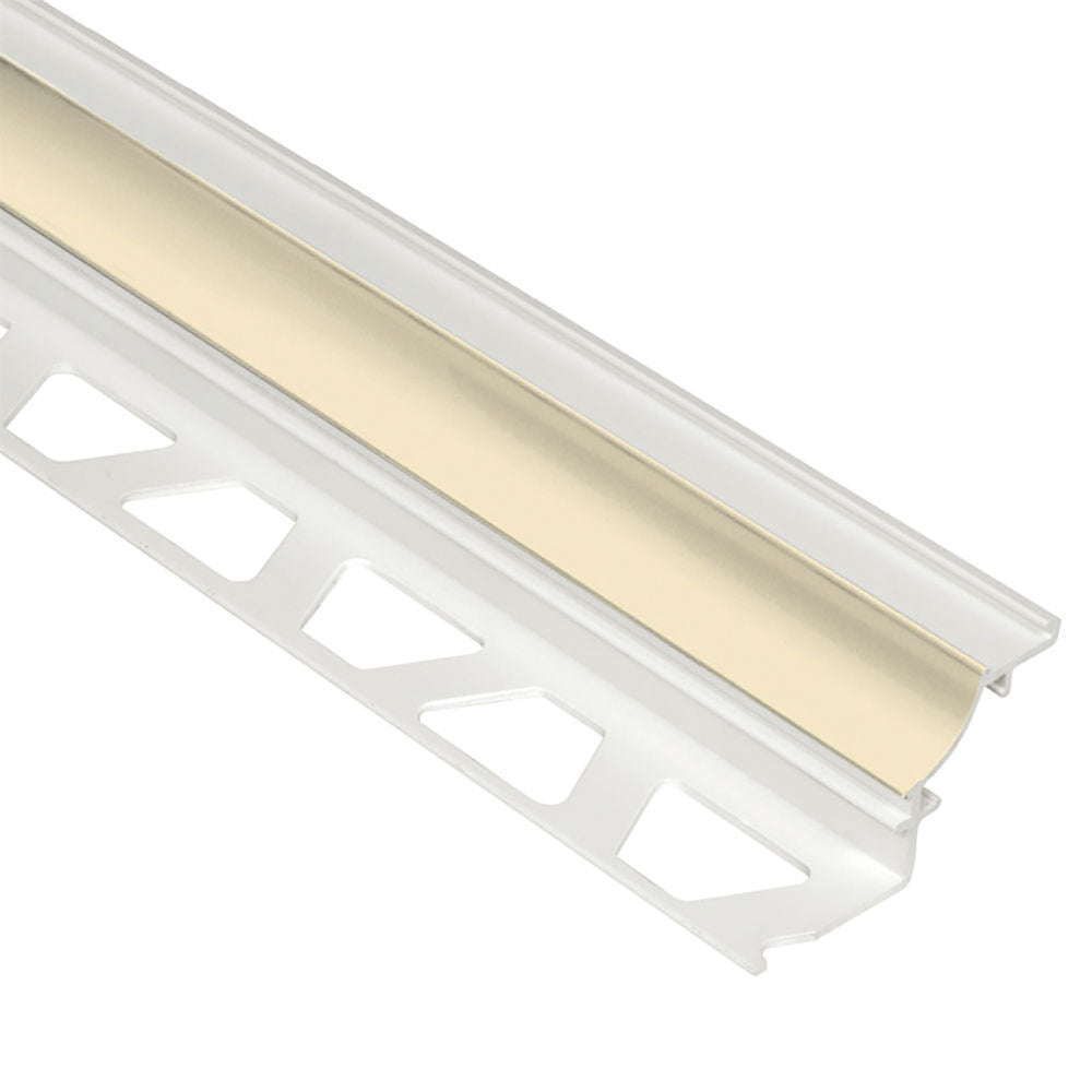 Schluter DILEX-PHK Profilé à gorge avec un radius de 3/8" (10 mm) - plastique PVC sable 3/8" x 8' 2-1/2"
