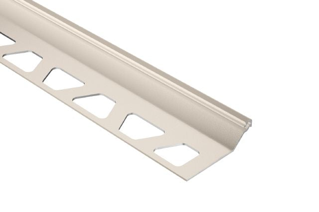 Schluter FINEC-SQ Profilé de finition et de protection des rebords aluminium crème 7/16" (11 mm) x 8' 2-1/2"